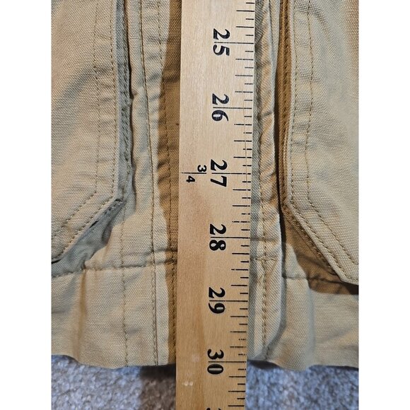 Cabela's for Women Duck Canvas Barn Chore Jacket Flannel Lined Pockets Tan XL - Picture 3 of 16
